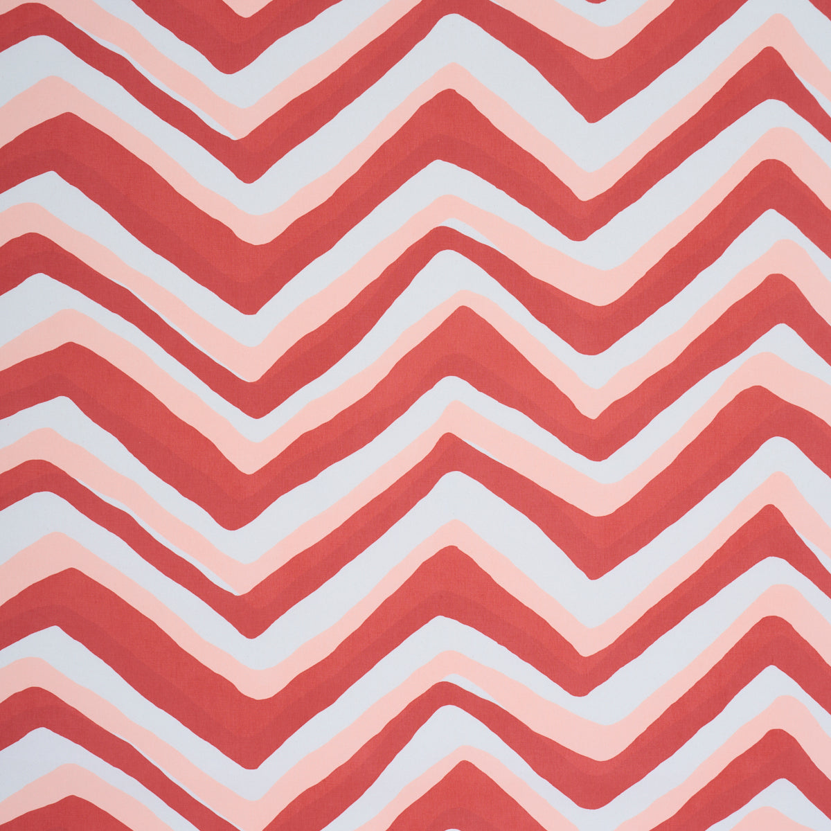 Chevron fabric in Coral color - pattern number 183722 - by Schumacher in the Tillett collection