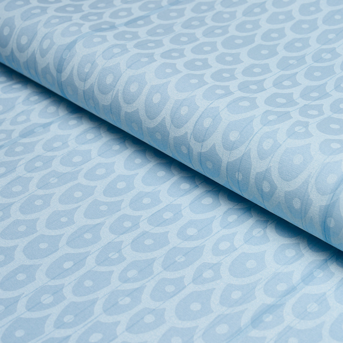 Fish Scales fabric in Sky color - pattern number 183731 - by Schumacher in the Tillett collection