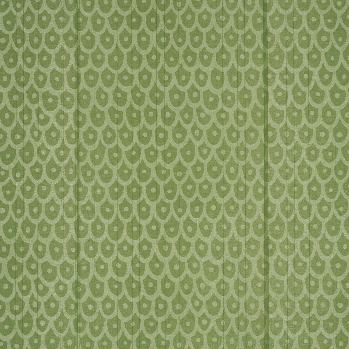 Fish Scales fabric in Green color - pattern number 183732 - by Schumacher in the Tillett collection