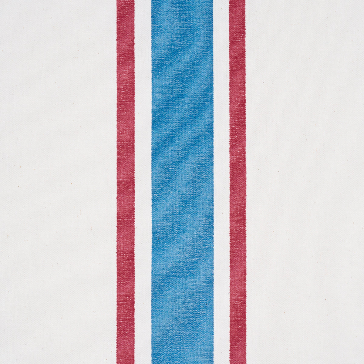 Hadwen Stripe fabric in Red &amp; Blue color - pattern number 183740 - by Schumacher in the Tillett collection