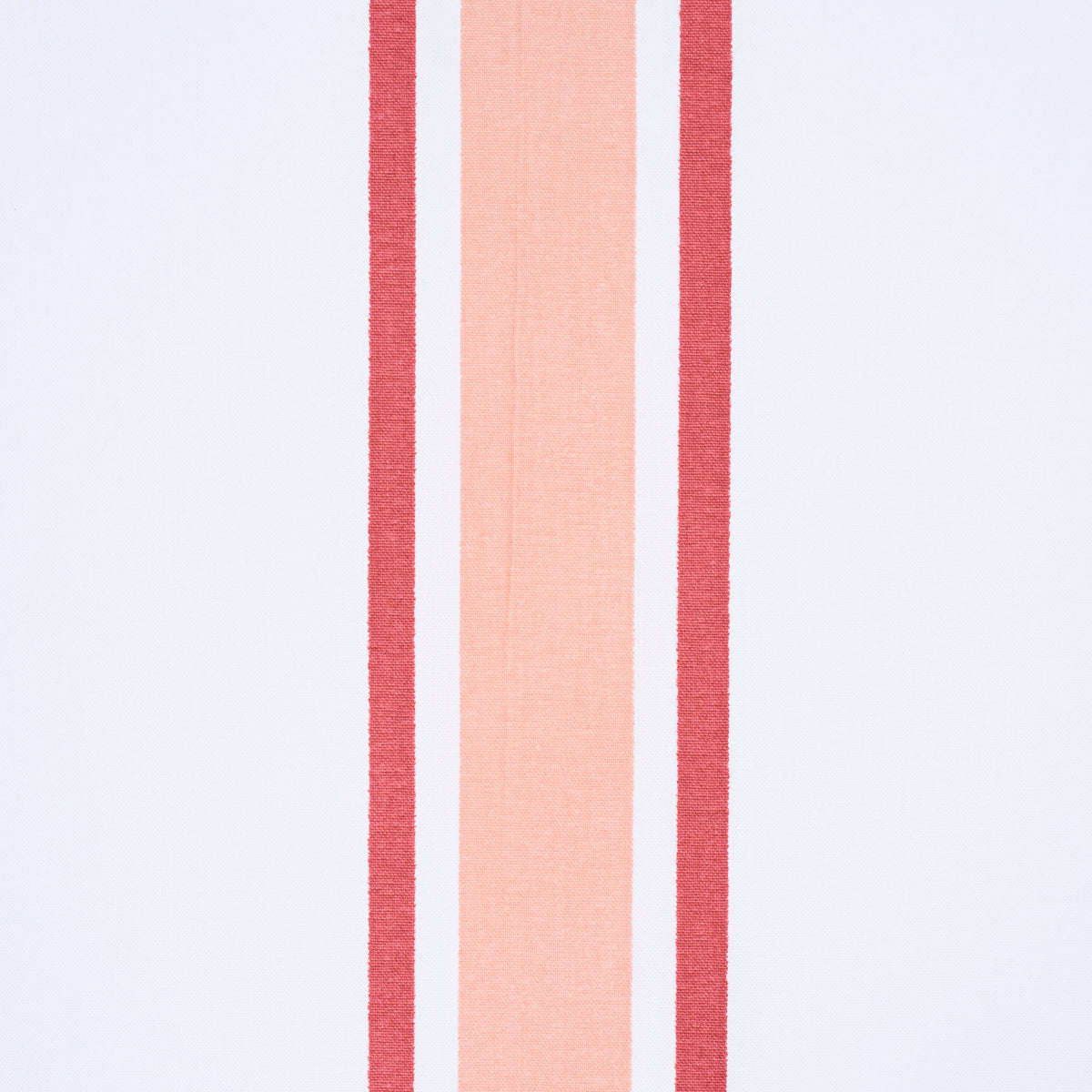 Hadwen Stripe fabric in Coral color - pattern number 183742 - by Schumacher in the Tillett collection