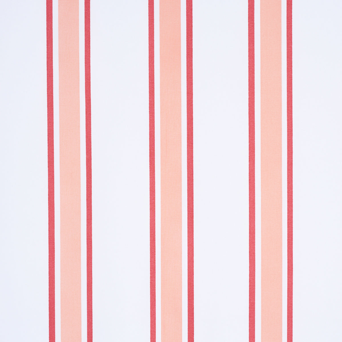 Hadwen Stripe fabric in Coral color - pattern number 183742 - by Schumacher in the Tillett collection