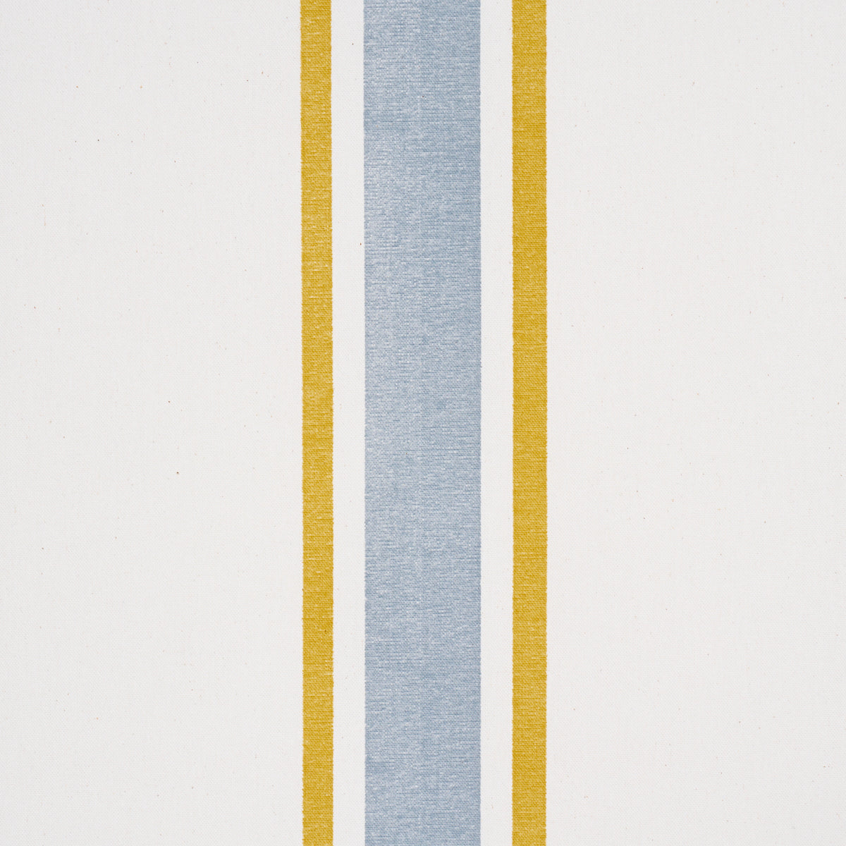 Hadwen Stripe fabric in Yellow &amp; Blue color - pattern number 183743 - by Schumacher in the Tillett collection