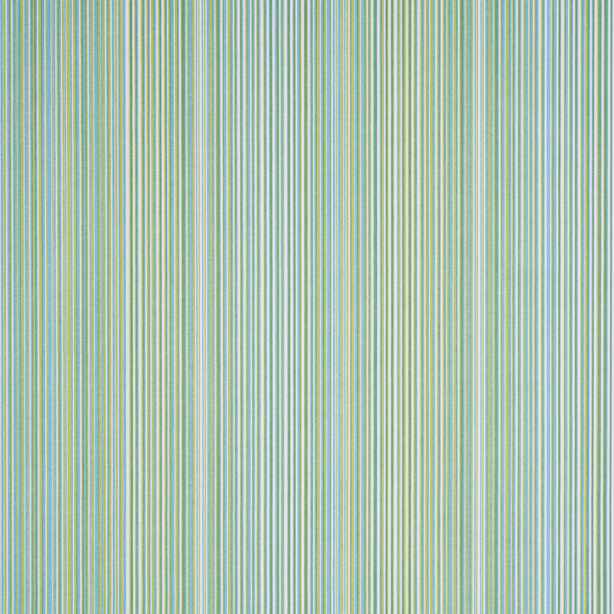 Ministripe fabric in Green &amp; Sky color - pattern number 183761 - by Schumacher in the Tillett collection