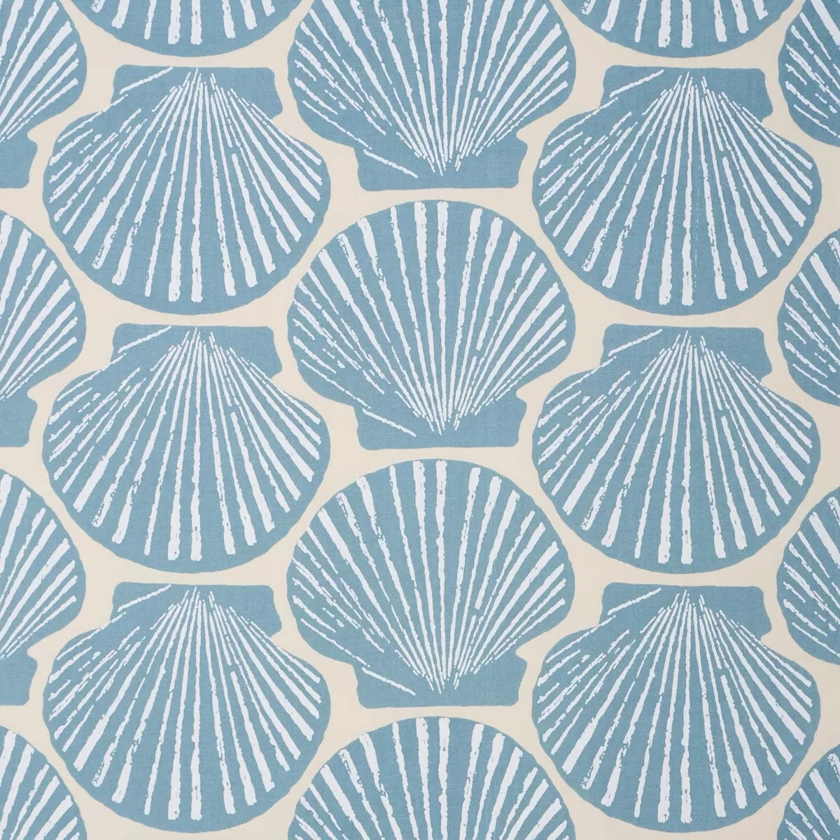 Scallop Shell fabric in Light Blue color - pattern number 183771 - by Schumacher in the Tillett collection