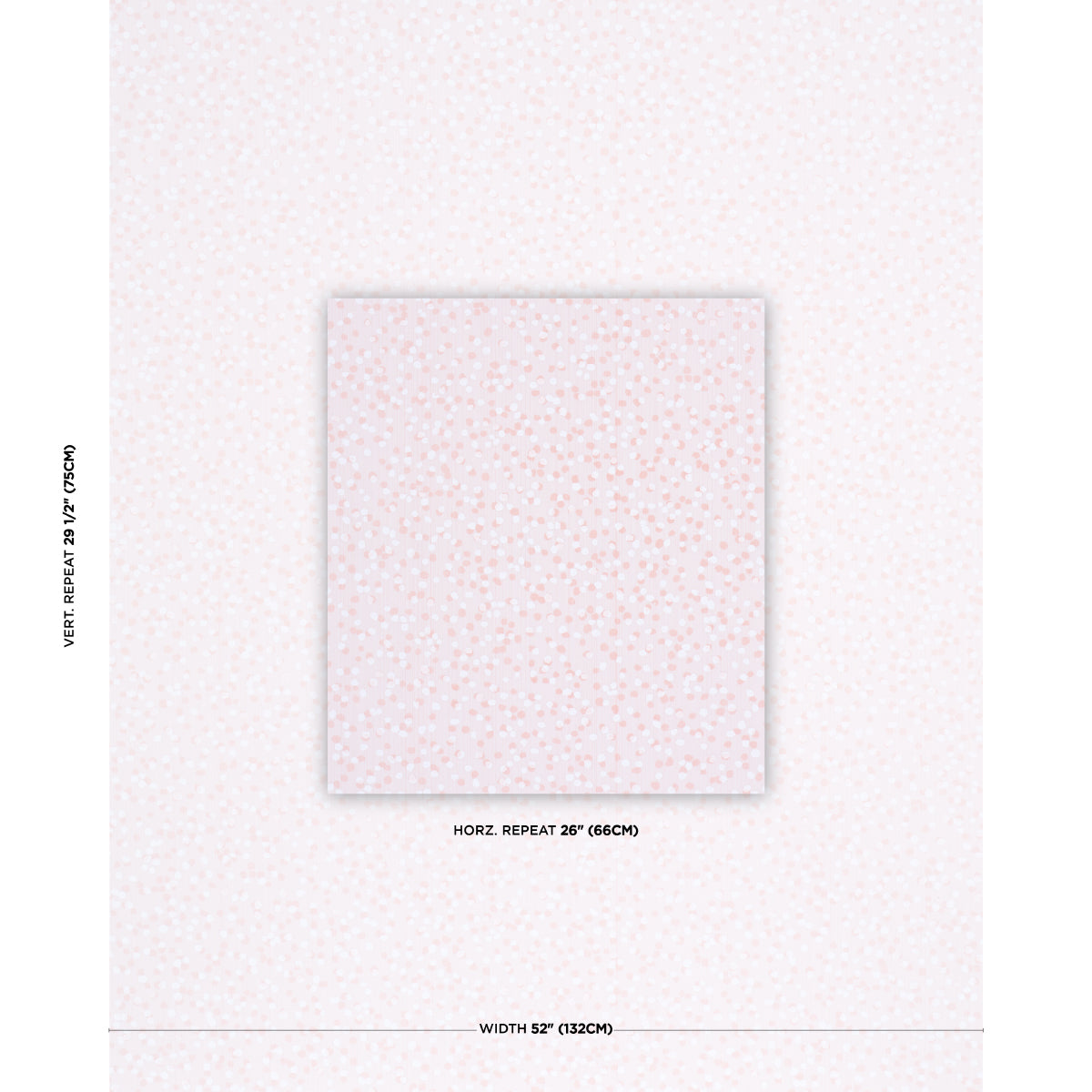 Scattered Dot fabric in Blush color - pattern number 183780 - by Schumacher in the Tillett collection