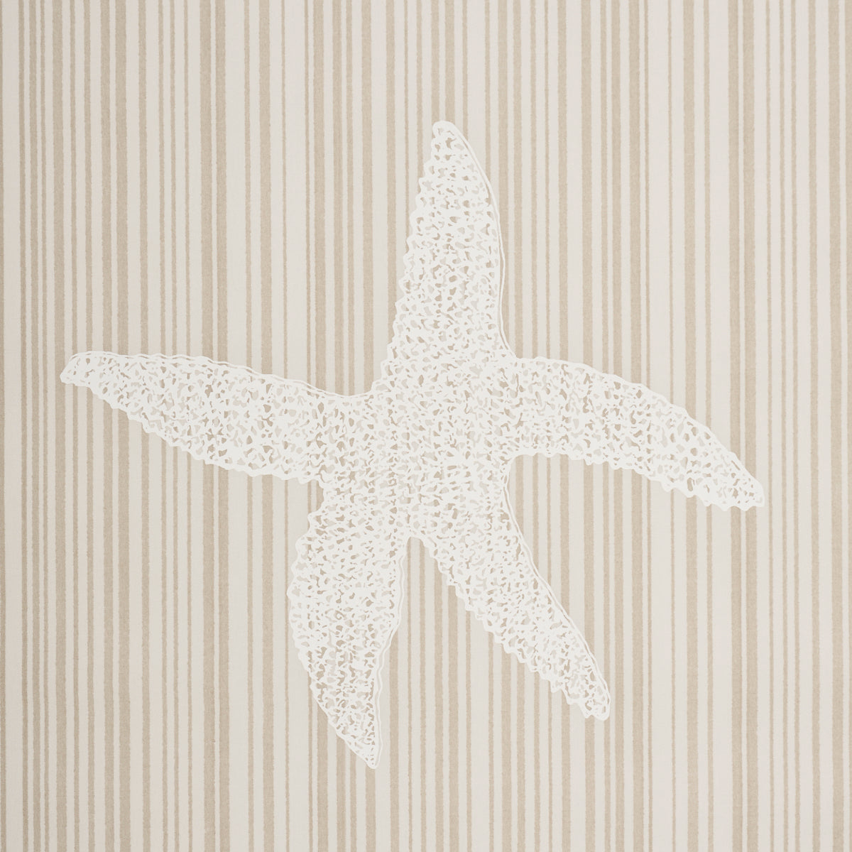 Seashells fabric in Natural color - pattern number 183801 - by Schumacher in the Tillett collection