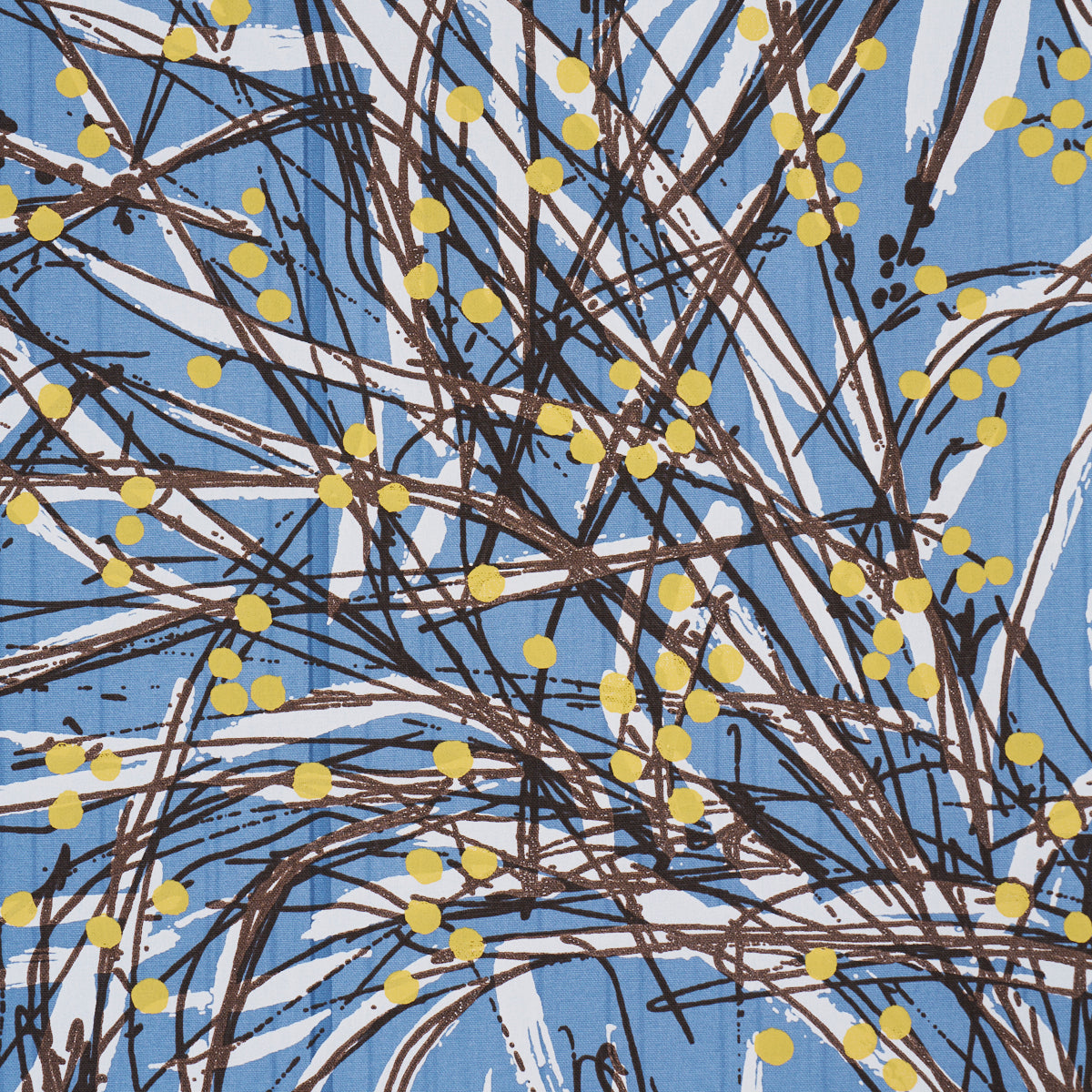Seaweed fabric in Navy Multi color - pattern number 183810 - by Schumacher in the Tillett collection