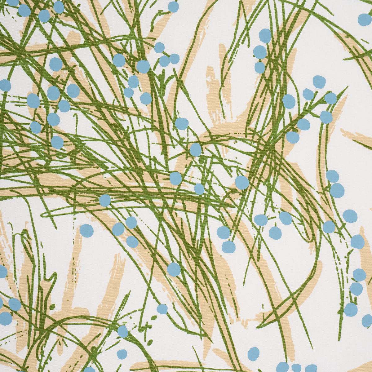 Seaweed fabric in Green Multi color - pattern number 183812 - by Schumacher in the Tillett collection