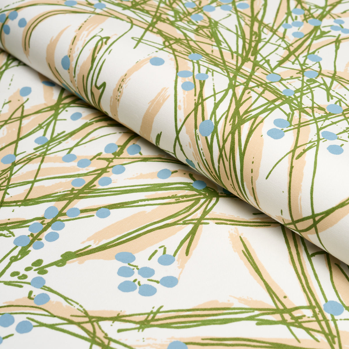 Seaweed fabric in Green Multi color - pattern number 183812 - by Schumacher in the Tillett collection