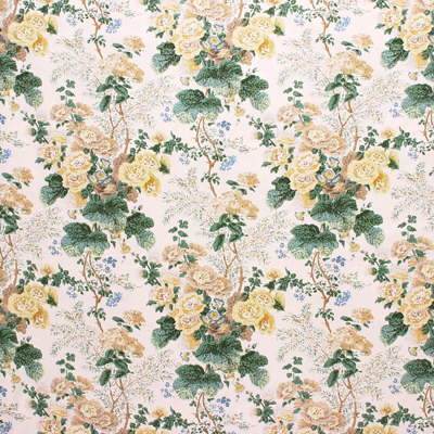 Althea Cotton P fabric in citron color - pattern 2000163.23.0 - by Lee Jofa