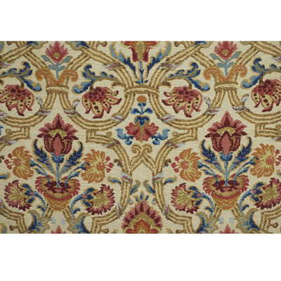 New Sevilla fabric in ruby/blue color - pattern 2008174.195.0 - by Lee Jofa