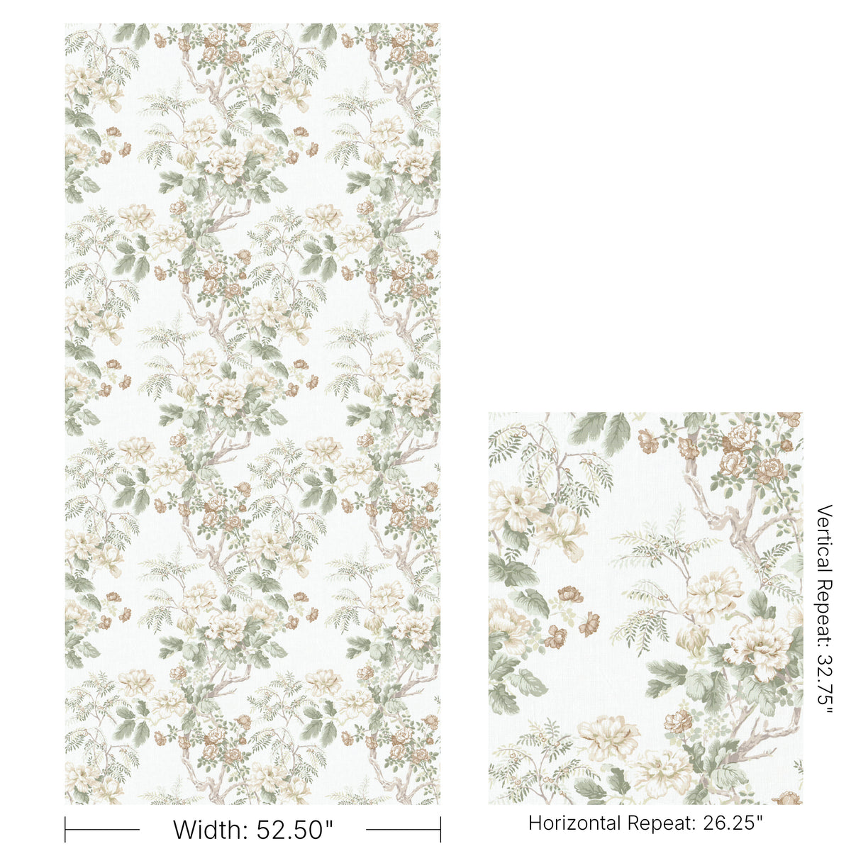 Chinese Peony fabric in Beige color - pattern number 2009164.1630.0 - by Lee Jofa in the Hinton Hill collection