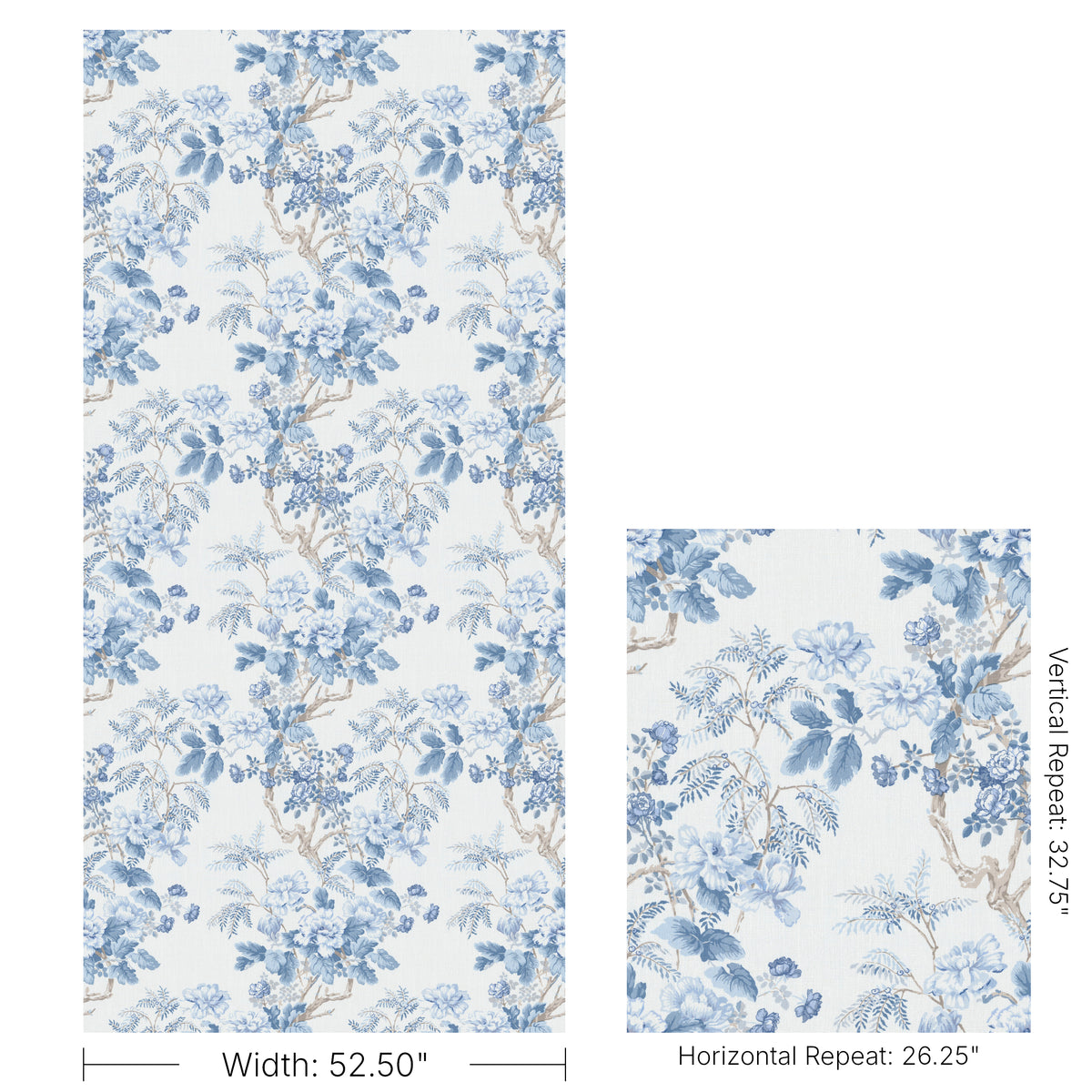 Chinese Peony fabric in Horizon color - pattern number 2009164.516.0 - by Lee Jofa in the Hinton Hill collection