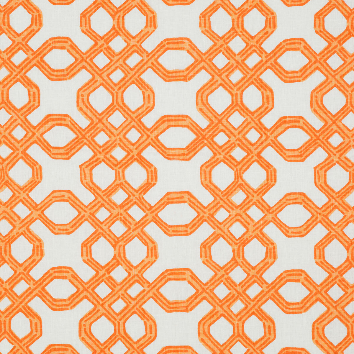 Well Connected fabric in clementine color - pattern 2011101.12.0 - by Lee Jofa in the Lilly Pulitzer II collection