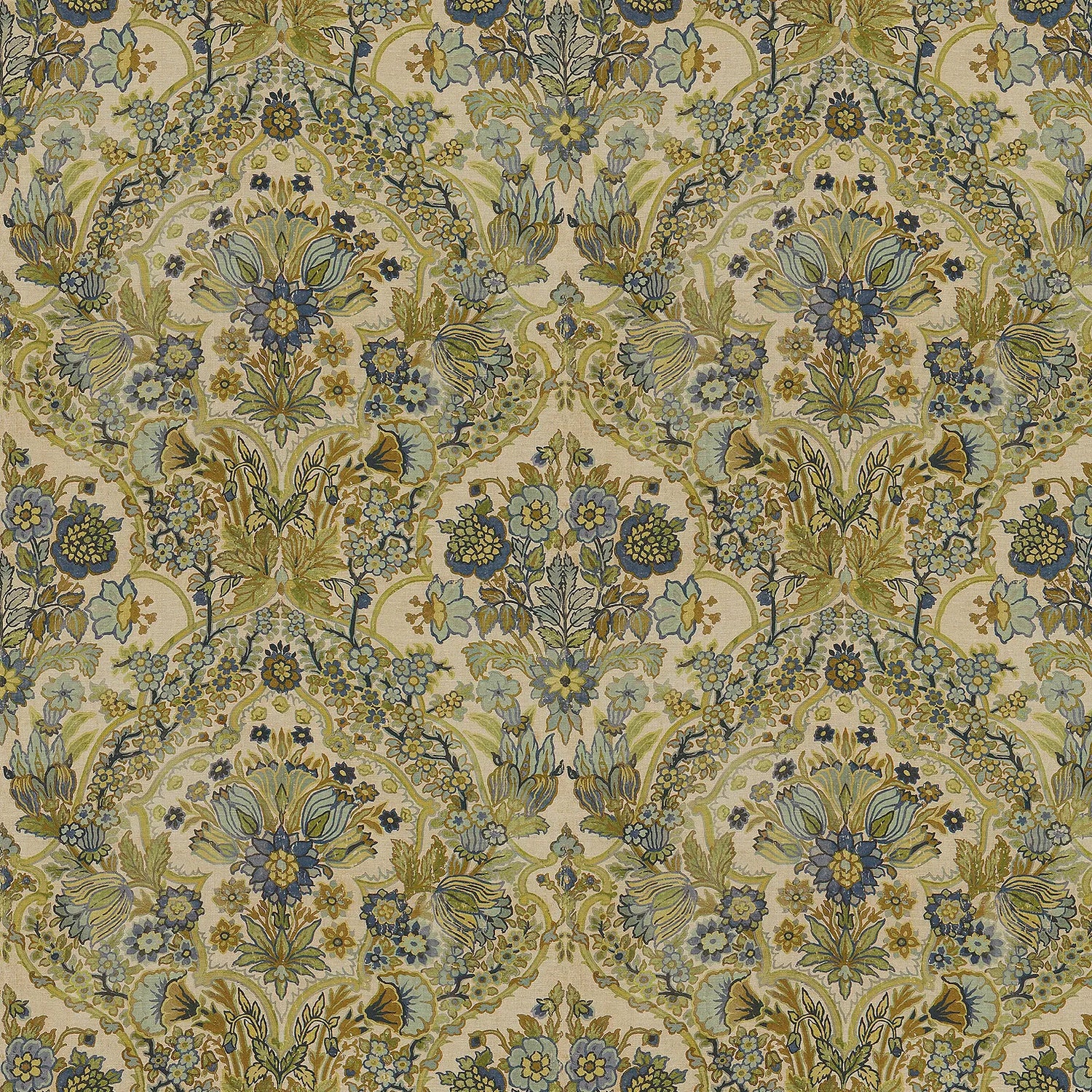 Tetbury fabric in blue/green color - pattern 2013134.513.0 - by Lee Jofa in the Royal Oak Anniversary collection