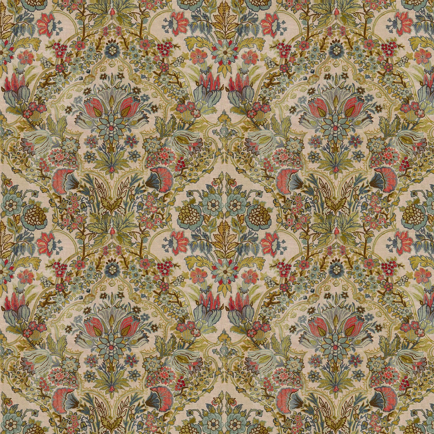 Tetbury fabric in rose/aqua color - pattern 2013134.710.0 - by Lee Jofa in the Royal Oak Anniversary collection