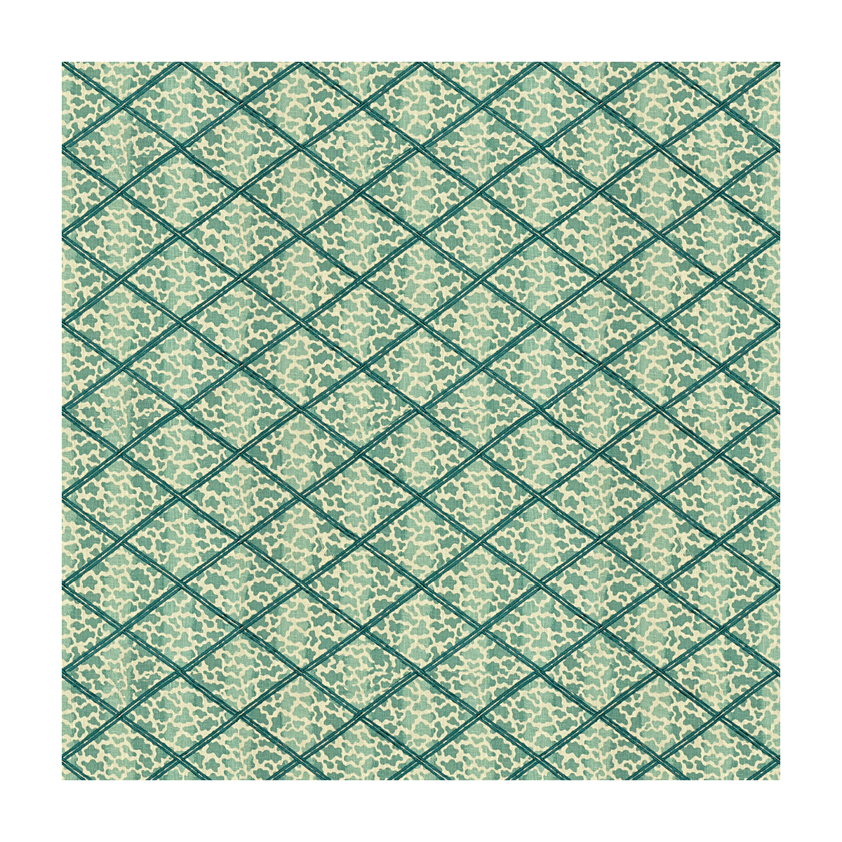 Jag Trellis fabric in turquoise color - pattern 2015131.13.0 - by Lee Jofa in the Parish-Hadley collection