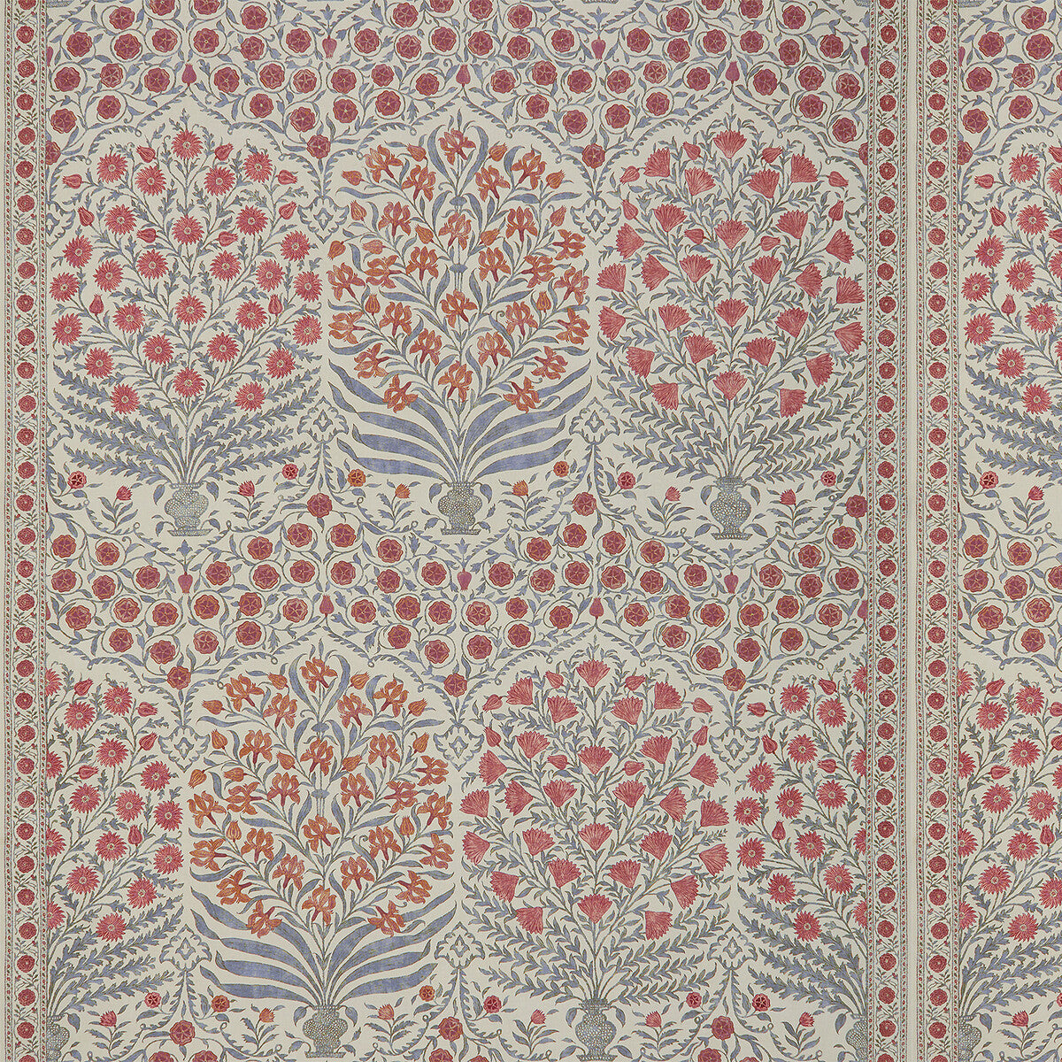 Sameera fabric in red/blue color - pattern 2017108.519.0 - by Lee Jofa in the Oscar De La Renta III collection