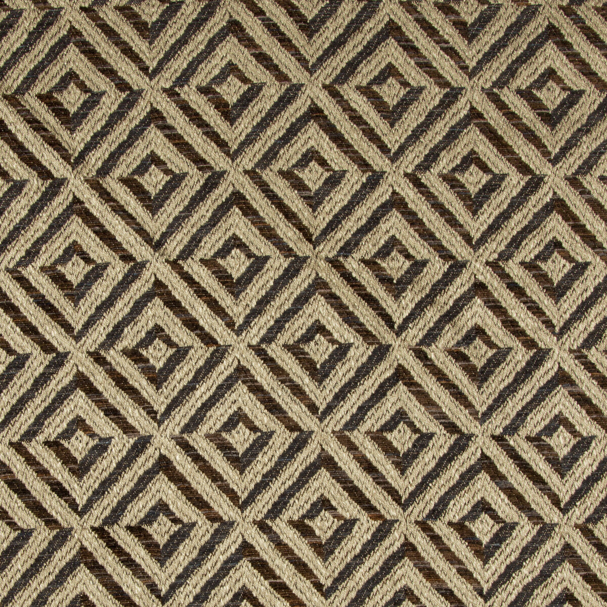 Verbier Diamond fabric in mink/ebony color - pattern 2017130.688.0 - by Lee Jofa in the Lodge II Weaves And Embroideries collection