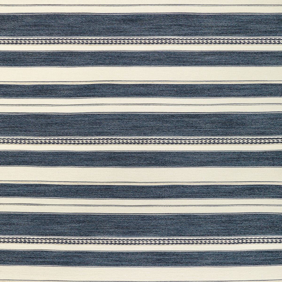 Entoto Stripe fabric in marine/ivory color - pattern 2017143.501.0 - by Lee Jofa in the Breckenridge collection