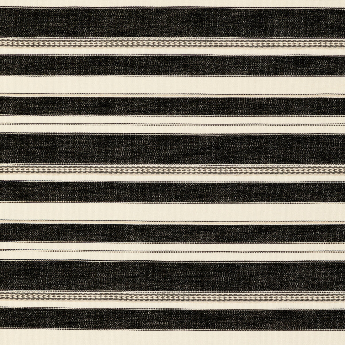 Entoto Stripe fabric in ivory/black color - pattern 2017143.811.0 - by Lee Jofa in the Breckenridge collection