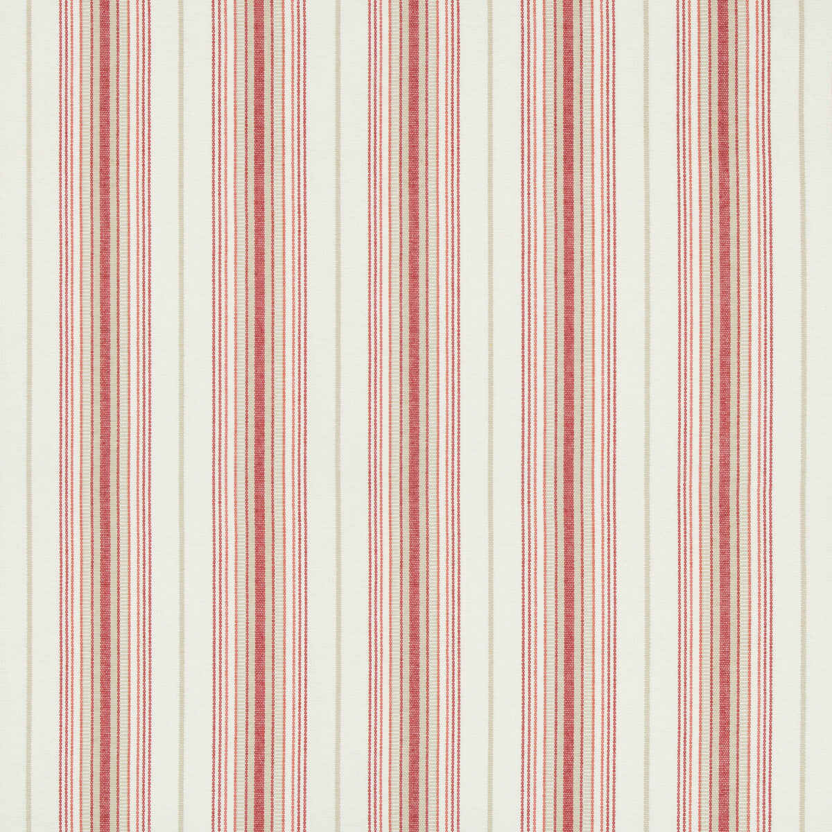 Cassis Stripe fabric in red color - pattern 2018147.119.0 - by Lee Jofa in the Suzanne Kasler The Riviera collection