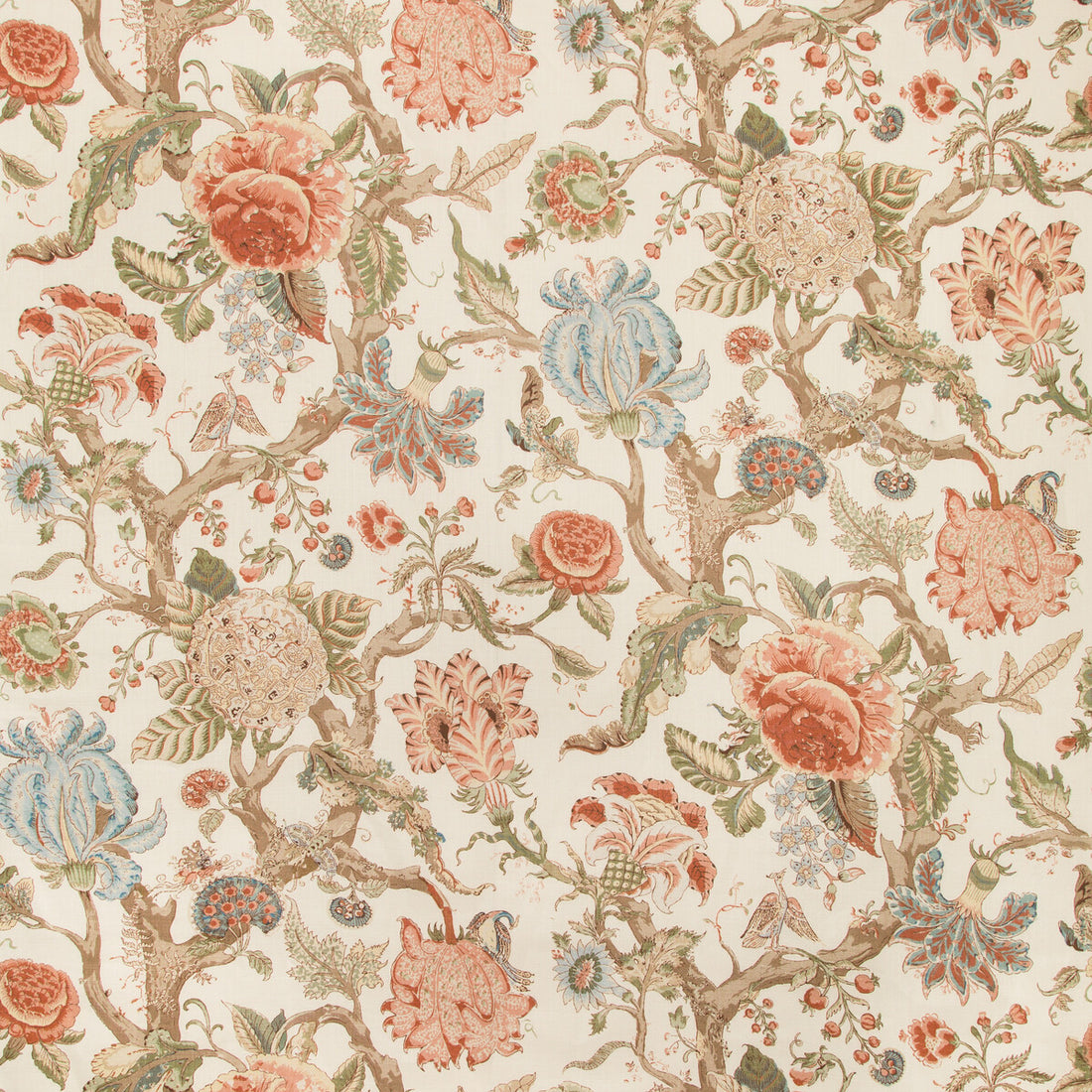 Adlington fabric in coral color - pattern 2019102.123.0 - by Lee Jofa in the Manor House collection