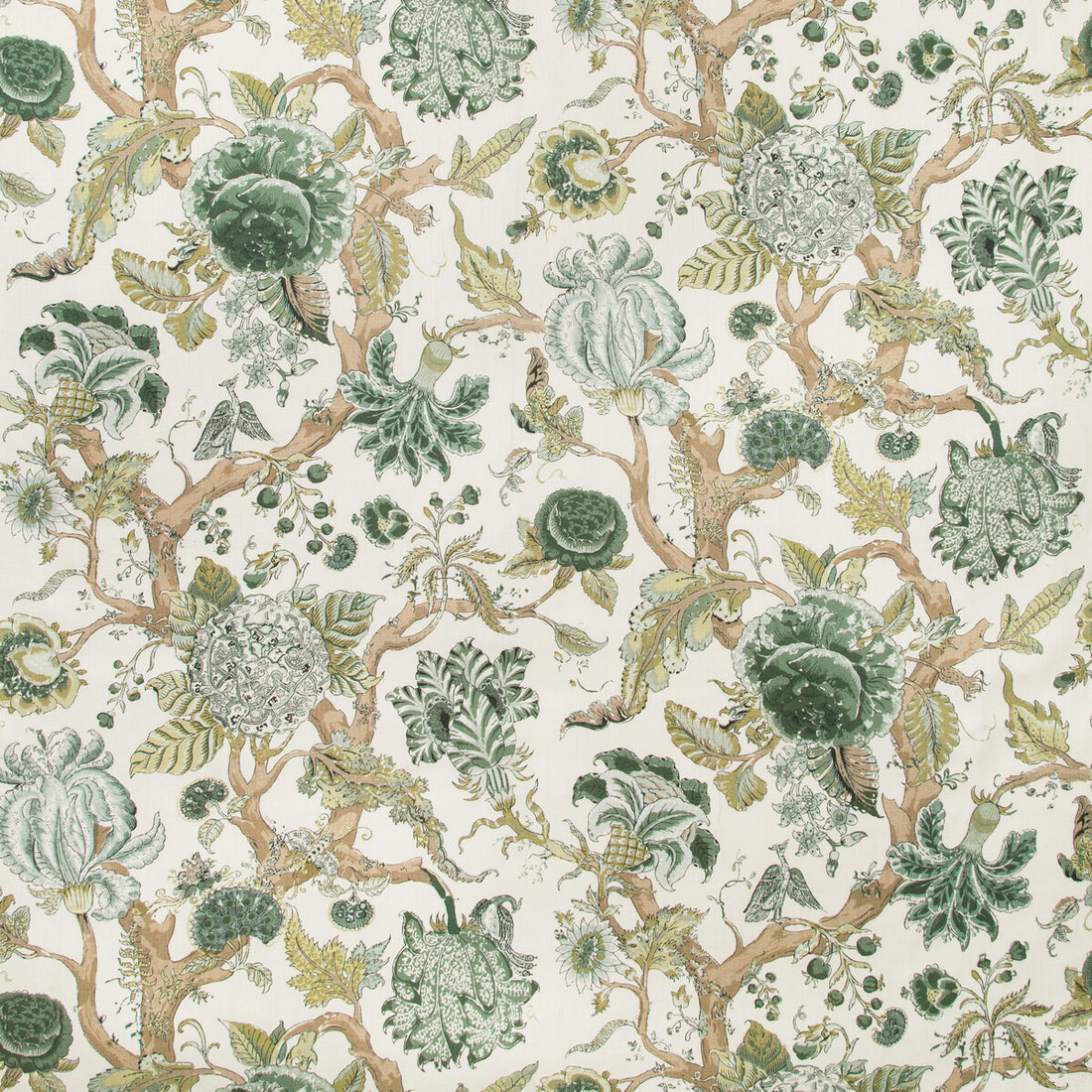 Adlington fabric in green color - pattern 2019102.13.0 - by Lee Jofa in the Manor House collection