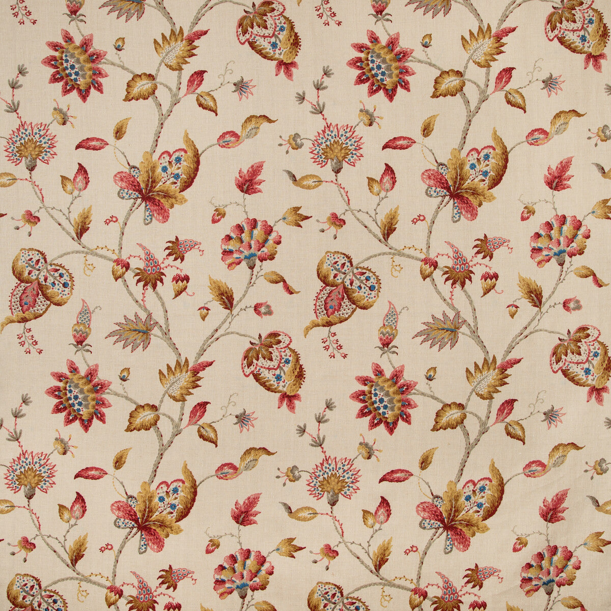 Hollin Print fabric in spice color - pattern 2019105.194.0 - by Lee Jofa in the Manor House collection