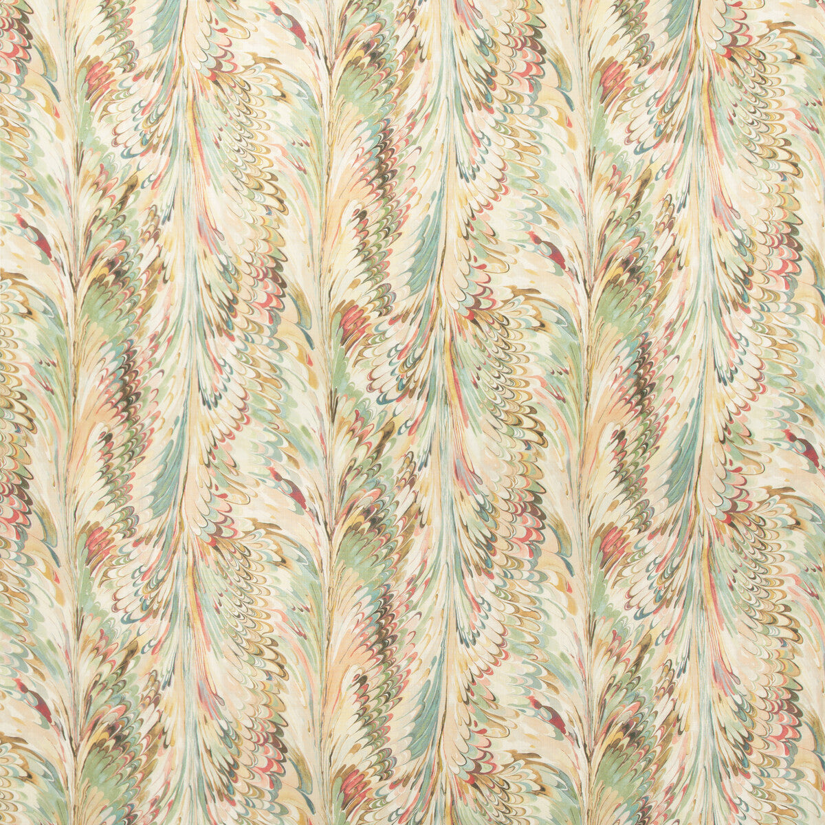 Taplow Print fabric in juniper/petal color - pattern 2019114.137.0 - by Lee Jofa in the Manor House collection