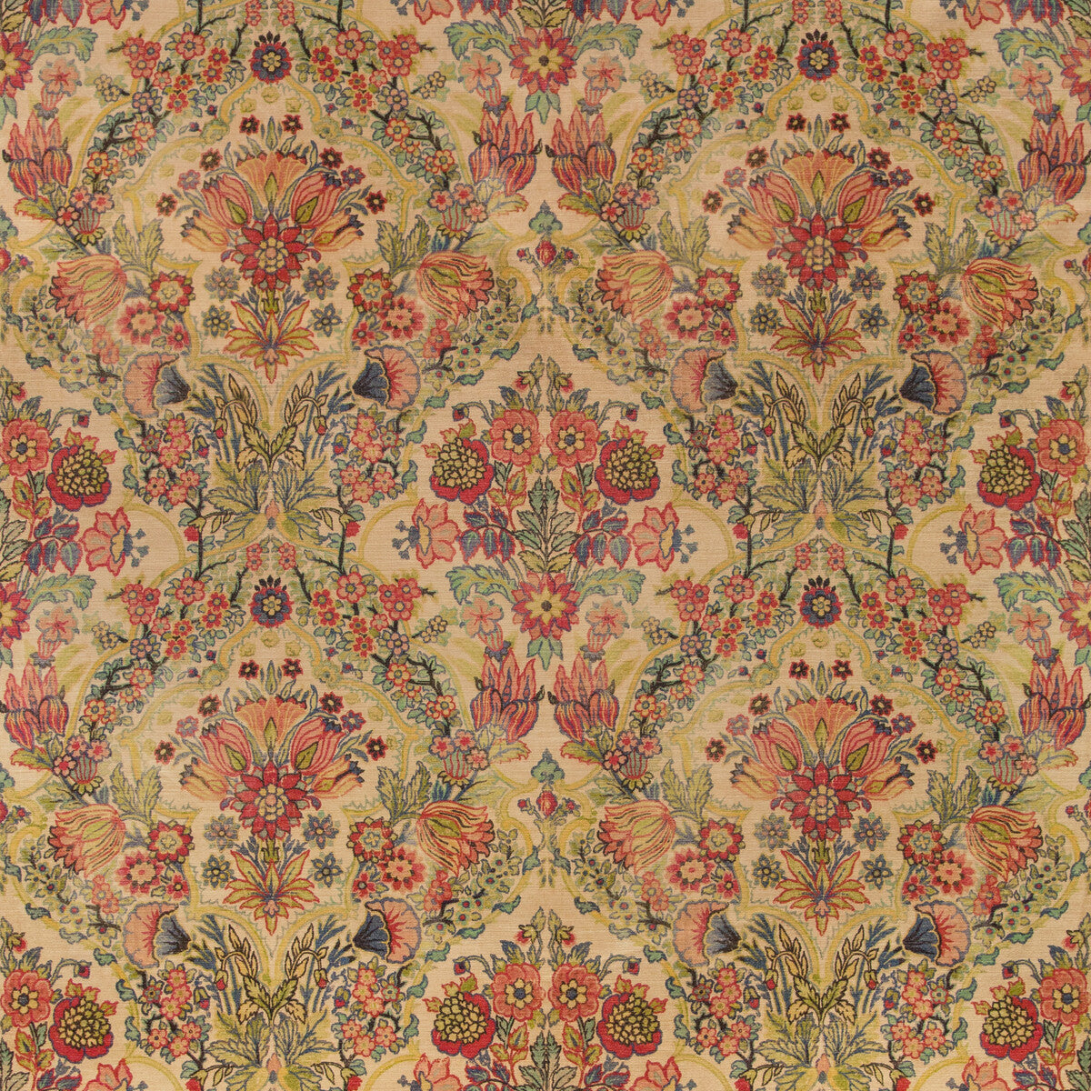 Tetbury Velvet fabric in multi color - pattern 2019115.735.0 - by Lee Jofa in the Manor House collection