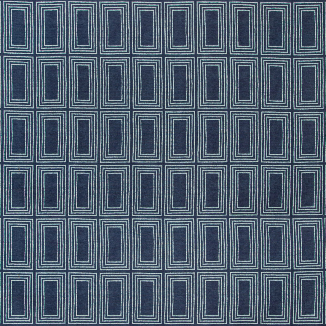 Cadre fabric in indigo color - pattern 2019126.501.0 - by Lee Jofa