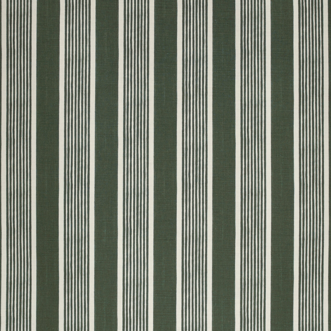 Elba Stripe fabric in dark green color - pattern 2020131.303.0 - by Lee Jofa in the Paolo Moschino Fabrics collection