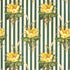 Melba Flower Stripe fabric in yello color - pattern 2020144.403.0 - by Lee Jofa in the Paolo Moschino Fabrics collection