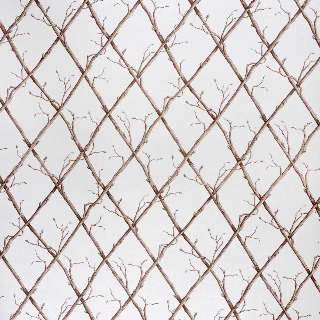 Twig Trellis fabric in brown/white color - pattern 2020166.1016.0 - by Lee Jofa in the Paolo Moschino Fabrics collection