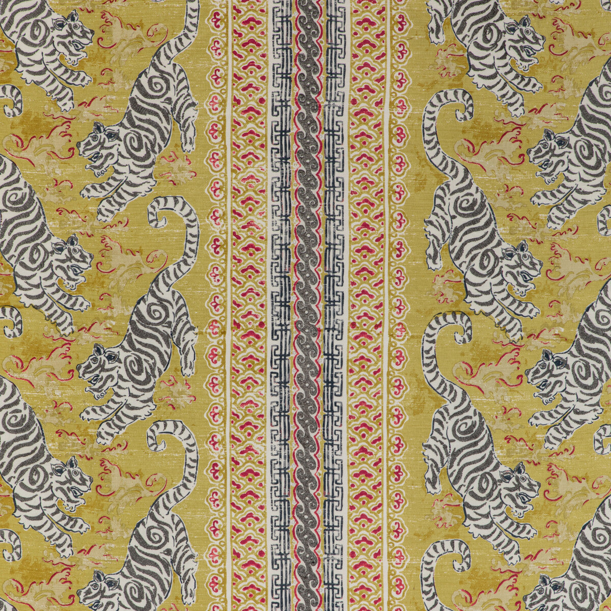 Bongol Print fabric in citrine color - pattern 2020197.4039.0 - by Lee Jofa in the Mindoro collection