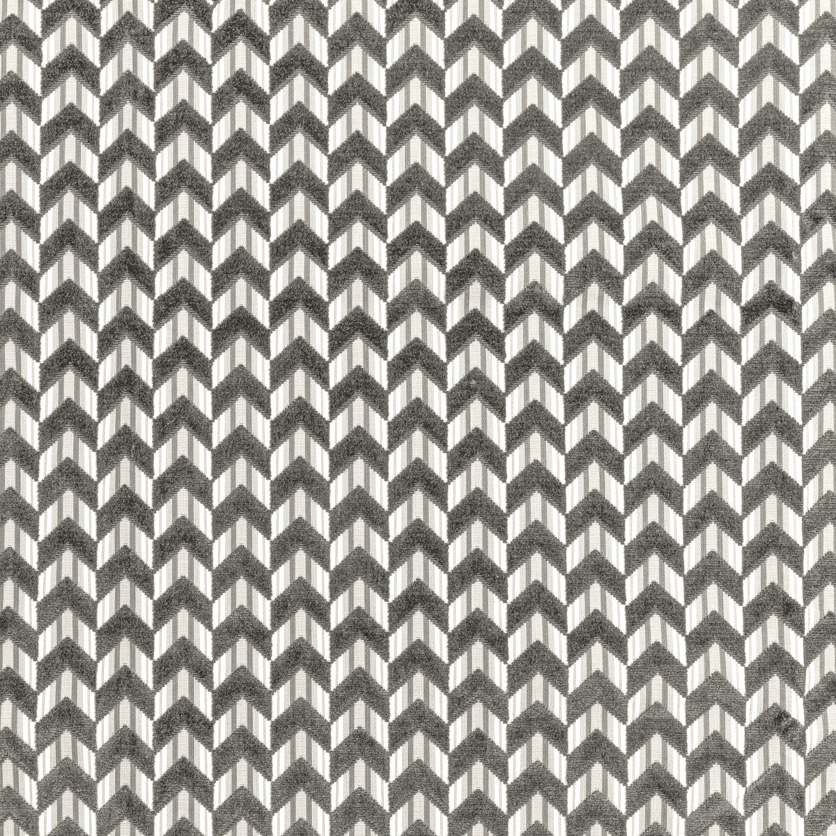 Bailey Velvet fabric in grey color - pattern 2020207.11.0 - by Lee Jofa in the Breckenridge collection