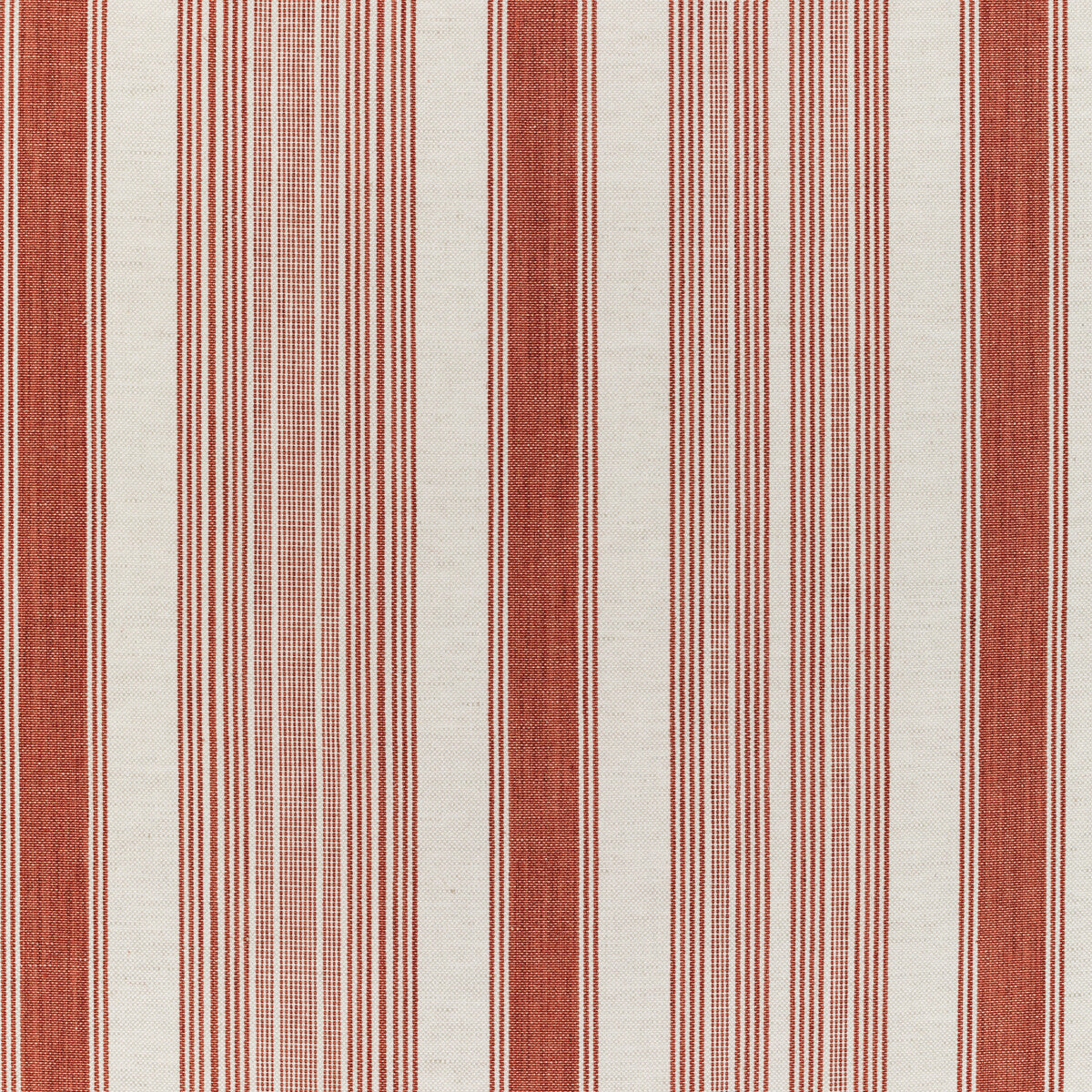 Tablada Stripe fabric in brick color - pattern 2021102.19.0 - by Lee Jofa in the Triana Weaves collection