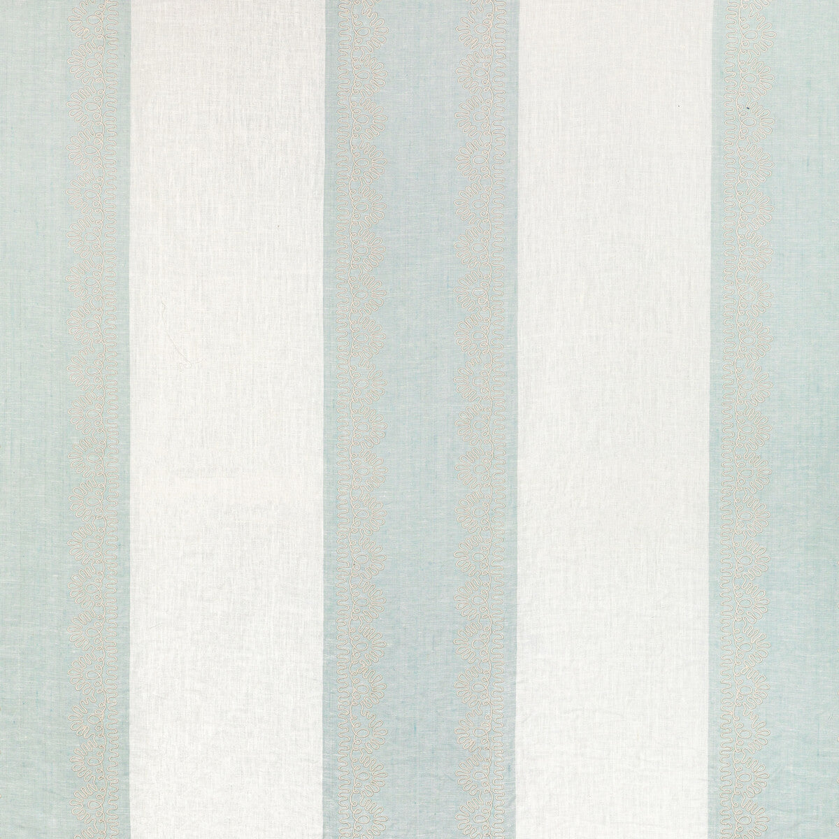 Banner Sheer fabric in aqua color - pattern 2021123.13.0 - by Lee Jofa in the Summerland collection