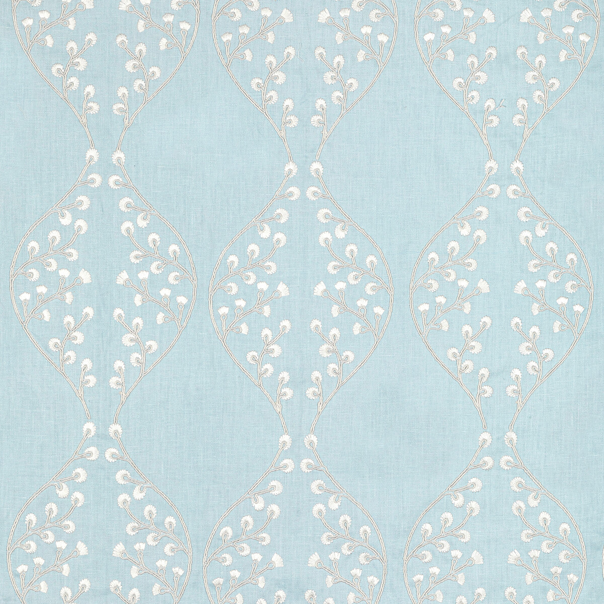 Lillie Embroidery fabric in sky color - pattern 2021129.15.0 - by Lee Jofa in the Summerland collection