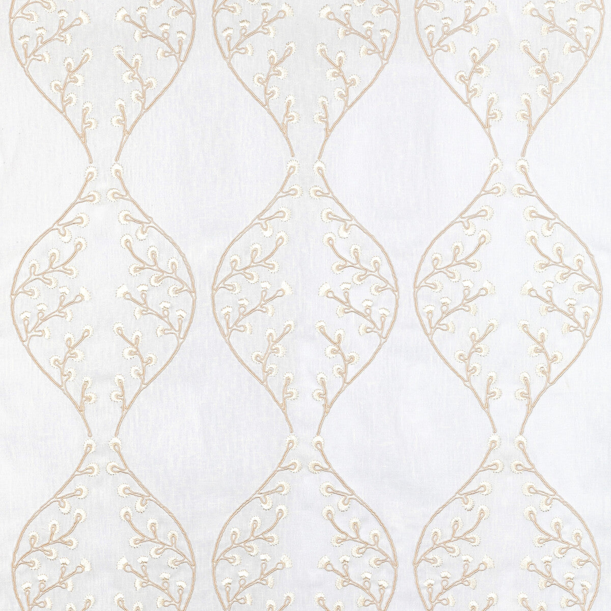 Lillie Sheer fabric in ivory/pearl color - pattern 2021130.1601.0 - by Lee Jofa in the Summerland collection