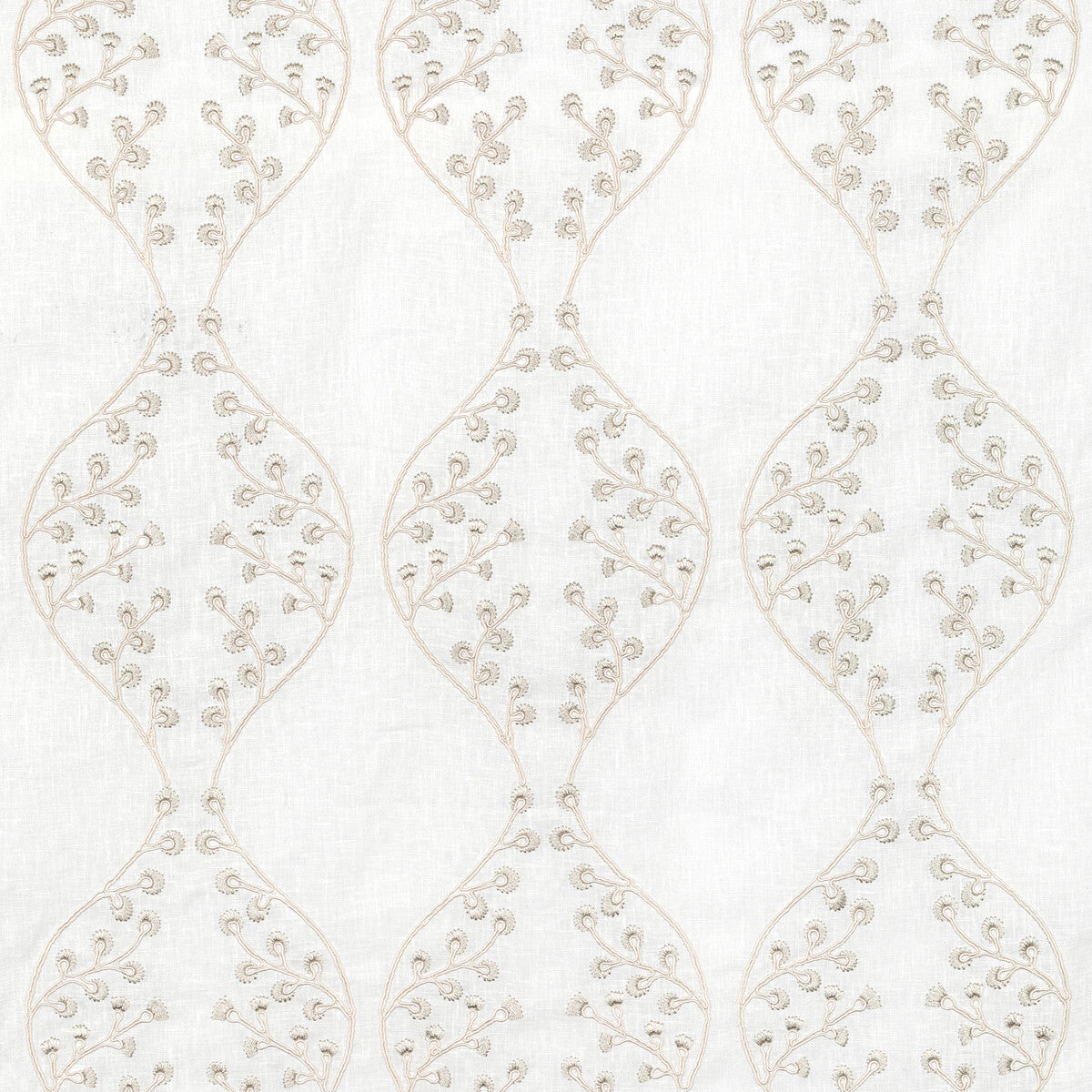 Lillie Sheer fabric in ivory/fog color - pattern 2021130.1611.0 - by Lee Jofa in the Summerland collection