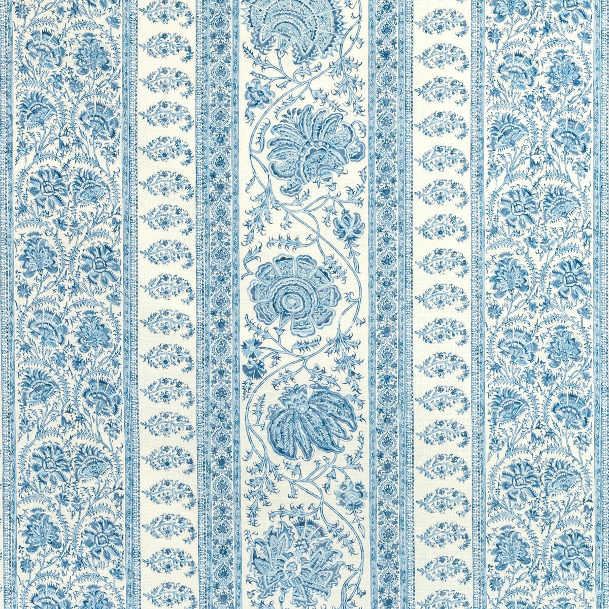 Indiennes Stripe fabric in delft color - pattern 2022106.5.0 - by Lee Jofa in the Sarah Bartholomew collection