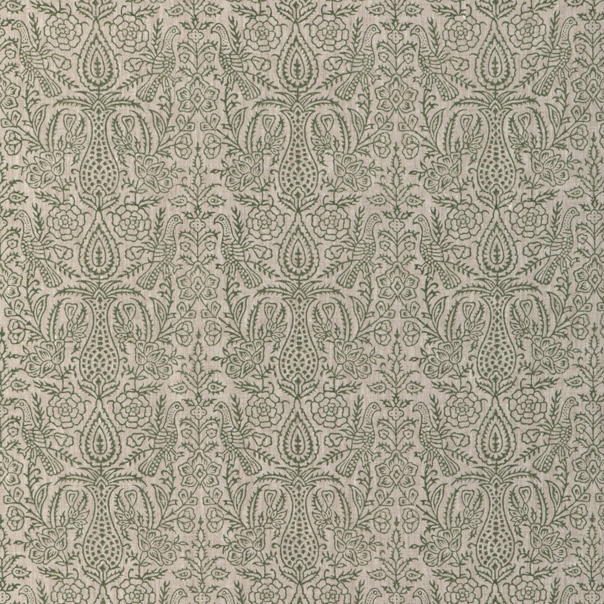 Haven Handblock fabric in moss color - pattern 2023101.3.0 - by Lee Jofa in the Clare Prints collection