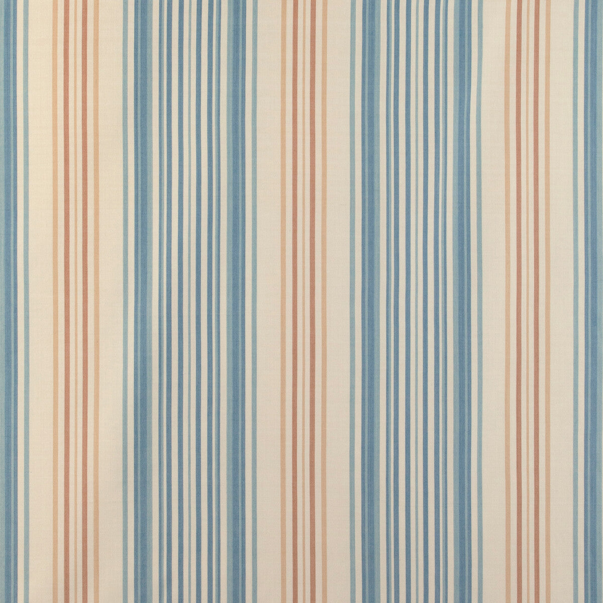 Upland Stripe fabric in azure color - pattern 2023104.516.0 - by Lee Jofa in the Highfield Stripes And Plaids collection