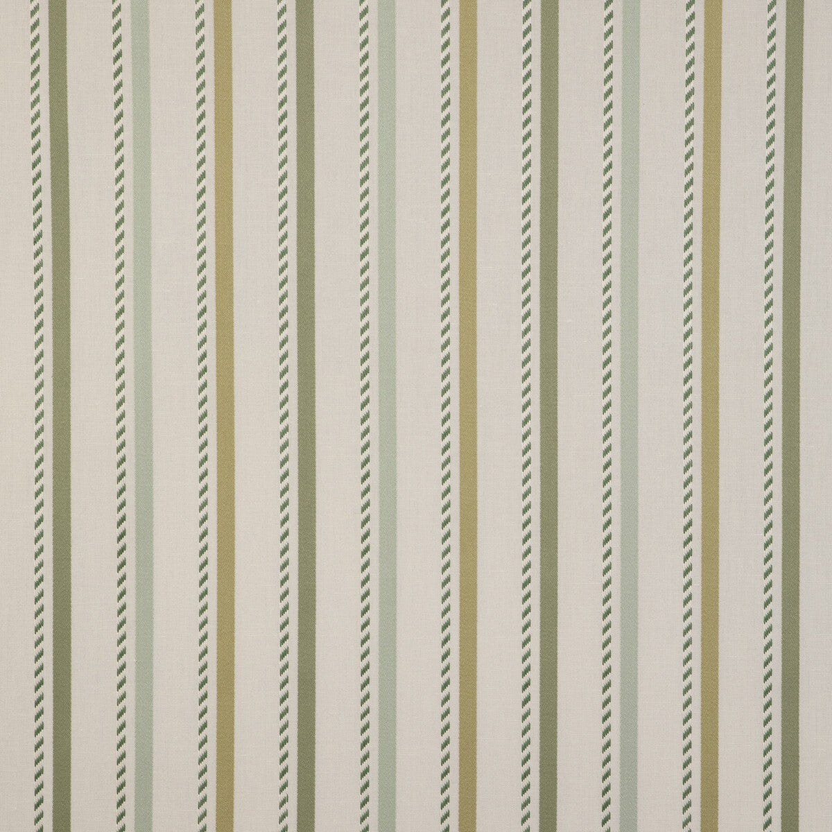 Buxton Stripe fabric in mist/kiwi color - pattern 2023106.353.0 - by Lee Jofa in the Highfield Stripes And Plaids collection