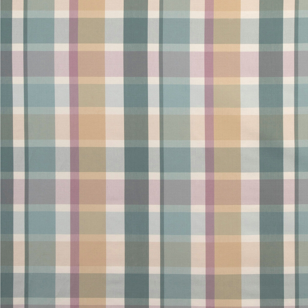 Fisher Plaid fabric in lake/sand color - pattern 2023107.1613.0 - by Lee Jofa in the Highfield Stripes And Plaids collection