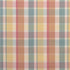 Fisher Plaid fabric in melon/aqua color - pattern 2023107.3524.0 - by Lee Jofa in the Highfield Stripes And Plaids collection