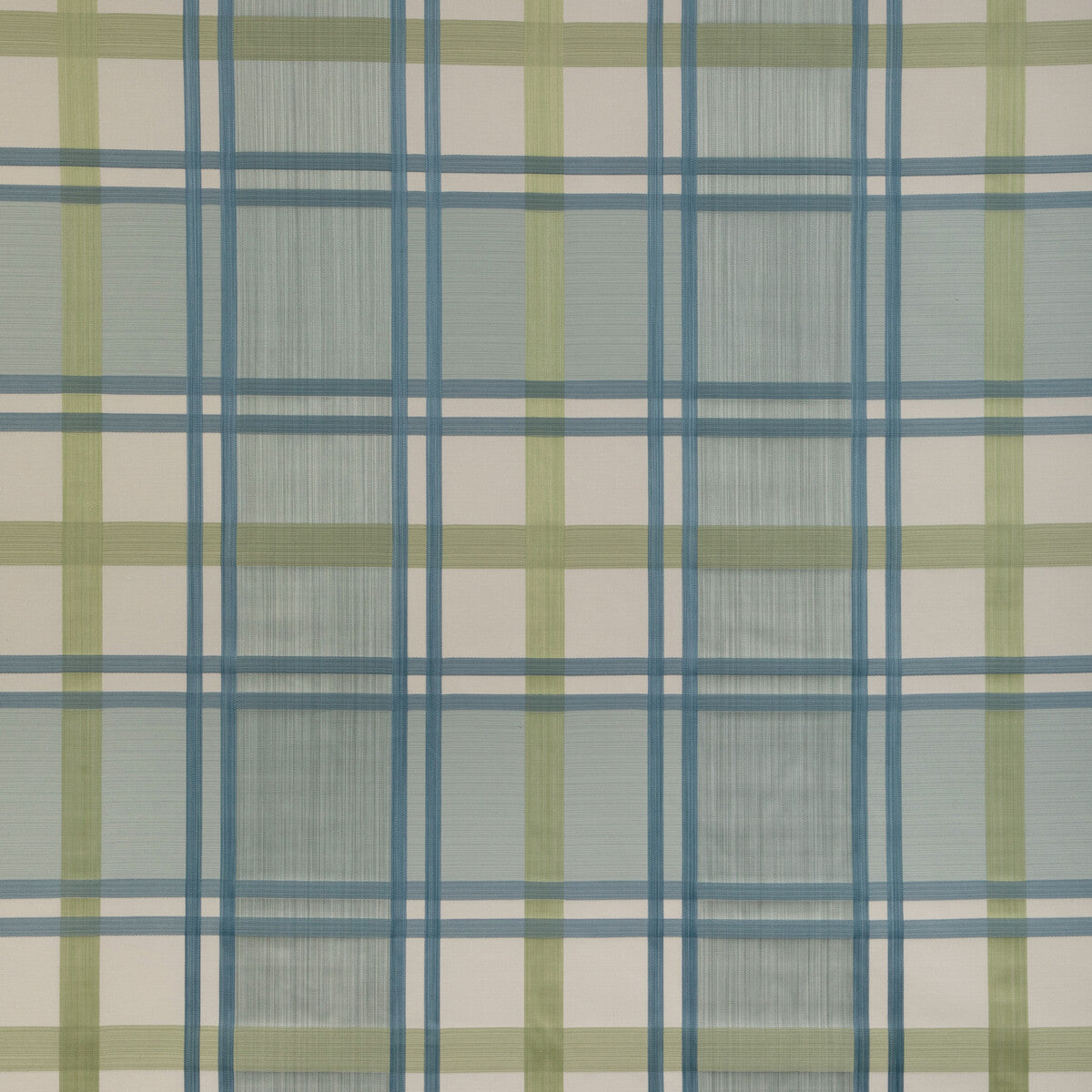 Davies Plaid fabric in aqua/leaf color - pattern 2023109.353.0 - by Lee Jofa in the Highfield Stripes And Plaids collection